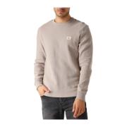 Geweven Label Wafel LS Tee Calvin Klein , Beige , Heren