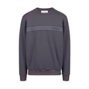 Sweatshirt met ronde hals en logo Iceberg , Gray , Heren