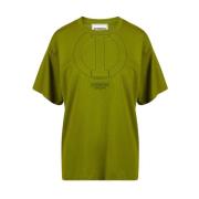 T-shirt met Iceberg monogram Iceberg , Green , Dames