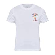 Bedrukt T-shirt Casablanca , White , Dames