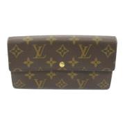 Pre-owned Canvas wallets Louis Vuitton Vintage , Brown , Unisex