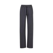 Katoenen fleeceb broek met logo Iceberg , Gray , Dames