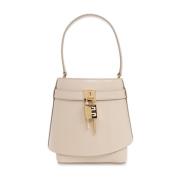 Beige Schoudertas met Gouden Accenten Givenchy , Beige , Dames