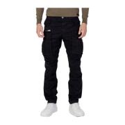 Katoenmix Rechte Broek Replay , Black , Heren