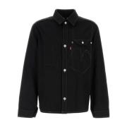 Zwarte Denim X Levis Shirt Junya Watanabe , Black , Heren