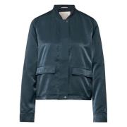 Zijden Blouson Jas Street One , Green , Dames