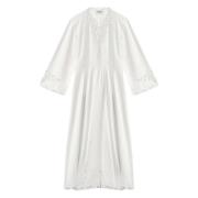 Golvende V-hals Jurk Tianny Isabel Marant Étoile , White , Dames