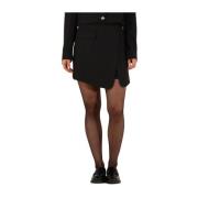 Elegante Zwarte Minirok Notre-v , Black , Dames