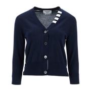 4-Bar Katoenen Vest Thom Browne , Blue , Dames