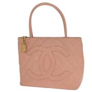 Pre-owned Leather chanel-bags Chanel Vintage , Pink , Dames