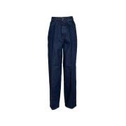 Stijlvolle Wijde Broek Don The Fuller , Blue , Dames