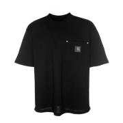 Zak T-Shirt Baggy Fit Katoen Jersey Carhartt Wip , Black , Heren