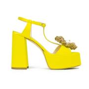 Bloem Platform Sandaal Prosperine , Yellow , Dames