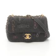 Pre-owned Denim crossbody-bags Chanel Vintage , Black , Dames