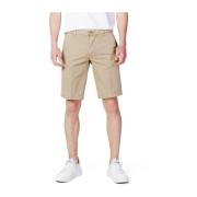 Katoenen Bermuda Shorts Blauer , Beige , Heren