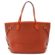 Pre-owned Leather totes Louis Vuitton Vintage , Orange , Dames