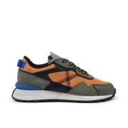 Retro-sportieve Pulsar Oranje Sneakers Munich , Multicolor , Heren