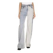 Panel Inside-Out Jeans MM6 Maison Margiela , Blue , Dames