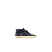 Mid Star Glitter Leren Sneakers Golden Goose , Black , Dames