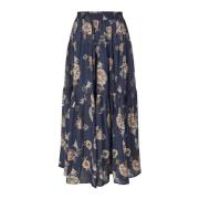 Sunsetll Maxi Rok met Ruches Lollys Laundry , Multicolor , Dames