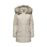 Stijlvolle Jas Only , Beige , Dames