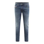 Slim Fit Jeans voor Heren Diesel , Blue , Heren