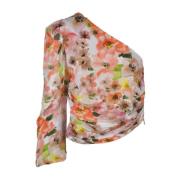 Elegante Viscose Avondtop Patrizia Pepe , Multicolor , Dames