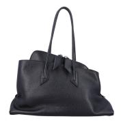 Elegante Top Handle Tas voor Wandeling The Attico , Black , Dames