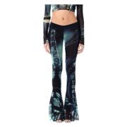 Mesh Pants Pigalle Navy Lblue White Jean Paul Gaultier , Multicolor , ...