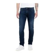 Slim-fit Denim Jeans Replay , Blue , Heren