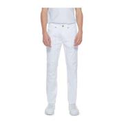 Slim Fit Katoenen Broeken Collectie Jeckerson , White , Heren