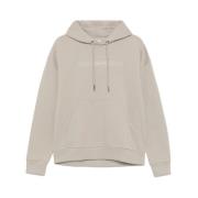 Taupe Trekkoord Hoodie Sweatshirt Calvin Klein , Beige , Heren