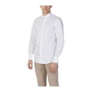 Witte Katoenmix Overhemd Met Lange Mouwen Antony Morato , White , Here...