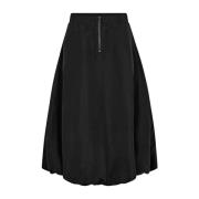 Zwarte Midi Ballon Rok Co'Couture , Black , Dames