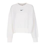 Cropped Crewneck Sweatshirt met Phoenix Nike , White , Dames