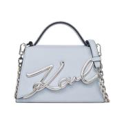 Crossbody S Celeste Logo Plateado Karl Lagerfeld , Blue , Dames