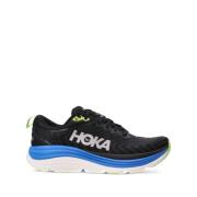 Zwarte Sneakers met Jacquard Patroon Hoka One One , Black , Heren