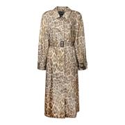 Leopard Oversized Trench Coat Stella McCartney , Multicolor , Dames