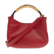 Leren handtas Moschino , Red , Dames