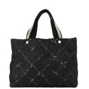 Pre-owned Canvas chanel-bags Chanel Vintage , Black , Dames