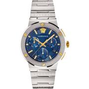 Herenhorloge Greca Logo Versace , Gray , Heren