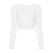 Luxe gebreide kleding voor moderne vrouwen Max Mara , White , Dames