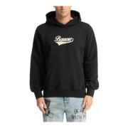 Gestreepte Logo Hoodie Barrow , Black , Heren