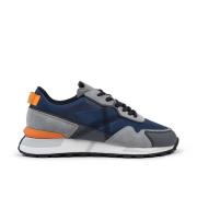 Retro-sportieve Pulsar Blauwe Sneakers Munich , Blue , Heren