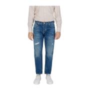 Slimme katoenen jeans met elastanmix Antony Morato , Blue , Heren