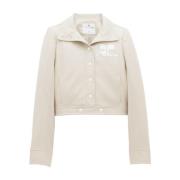 Licht Logo Patch Jas Courrèges , Beige , Dames