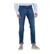 Slim Fit Jeans Delaware3 Blauw Boss Black , Blue , Heren