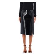 Hoge taille lakleren midi-rok Philosophy di Lorenzo Serafini , Black ,...