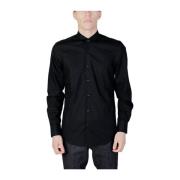 Katoenen Lange Mouw Shirt Antony Morato , Black , Heren