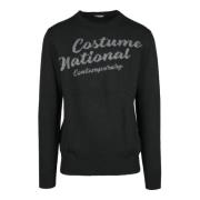 Moderne Nationale Stijl Trui Costume National , Black , Heren